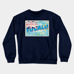 Tuvalu vintage style retro souvenir Crewneck Sweatshirt